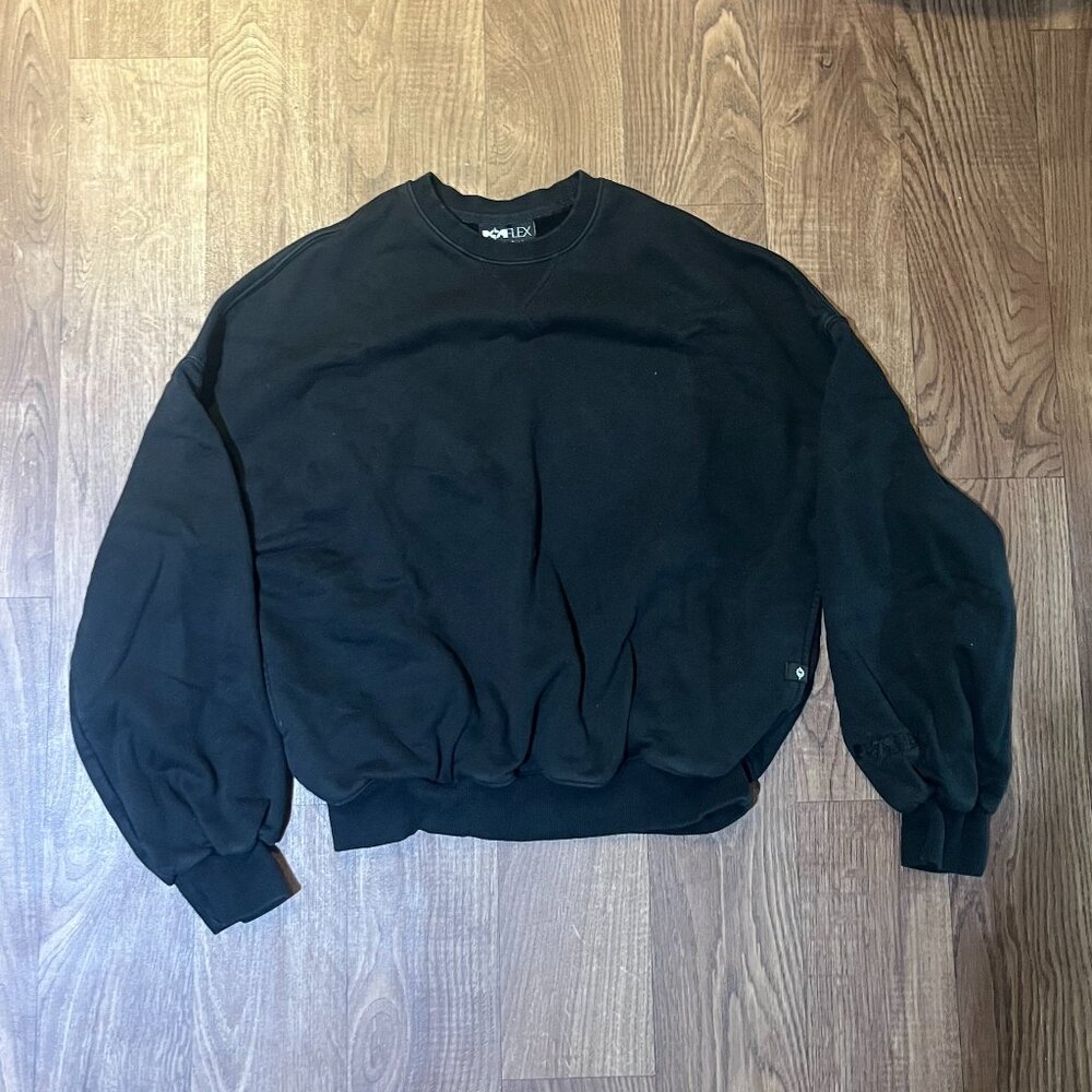 POPFLEX Cloud Crewneck Sweater - Black - XXS